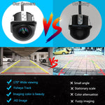 Car Dome Fish Eye Camera Backup Rearview Vehicle Automotive Parking HD Night Vision 170-degree Reversing Surveillance AHD Lane Departure Warning Road Safety Monitoring.