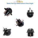 Audio Wheels Car Dome Fish Eye Moving Camera Backup Rearview Vehicle Automotive Parking HD Night Vision 170-degree Reversing Surveillance AHD Lane Departure Warning Road Safety Monitoring.