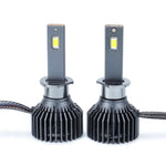 Audio Wheels H1 LED Headlight Bulbs – 160W High-Performance Lighting, 16,000 Lumens Ultra-Bright Output, 6000K Cool White Glow for Superior Visibility and Enhanced Driving Safety.