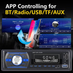 Audio Wheels Car Radio Bluetooth Single DIN Car Stereo Audio, MP3 Player Car Stereo 1 DIN with Bluetooth Handsfree/FM/Dual USB/TF/AUX/EQ/Quick Charge, with Wireless Remote Control (S-920)