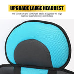 Audio Wheels Portable Foldable Baby Seat Cushion with Adjustable Shoulder & Back Straps, Universal Fit for Car, Bicycle, Stroller, Sofa & High Chair (Toddlers & Kids 6 Months-4 Years) (Blue)