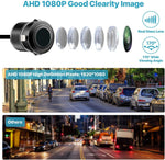 Audio Wheels AHD 1080P Car Backup Camera - 170° Wide Angle, IP68 Waterproof and Night-Vision Compatible with Car Android Monitors - Enhance Your Driving Safety