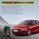 Audio Wheels 2 Inch Fog Lamp Mounting Cover / Bracket Kit - Car & Vehicle Fog Brackets | Direct Replacement Set | Compatible with Hyundai Verna 2023