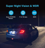 Audio Wheels 2-Way AHD Camera with 720P1080P Resolution, 12.8 Inch Image Sensor, 190° Lens Angle, Super Starry Night Vision, Wide Dynamic Range (95db), (-40°C to 85°C) (Front and Back Camera)