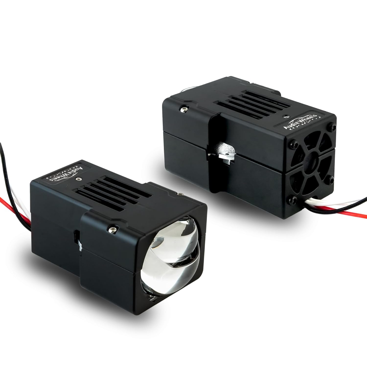 Audio Wheels 1.8 Inch Universal LED Projector Fog Lamp - 120W Car Projector Fog Light for Vehicle Modification (Single-Eye Projector, 1.8