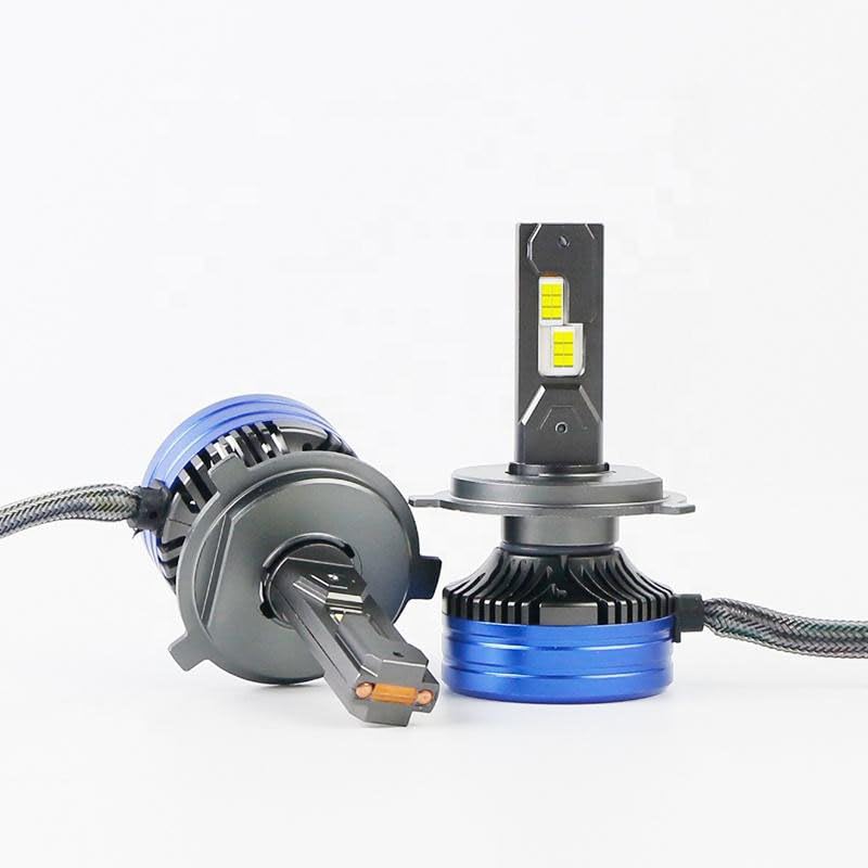 Audio Wheels H4/H19-250W LED Headlight Bulbs – 30,000 Lumens Ultra-Bright, 6000K Cool White – IP68 Waterproof, Plug & Play Conversion Kit – 50,000+ Hrs, 2-Year Warranty