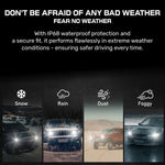 Audio Wheels H27-110W Car LED Headlight Bulbs, 16,000 Lumens Super Bright LED Headlight Conversion Kit for Cars 6000K Cool White Quick Installation Halogen Replacement