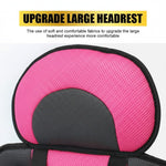 Audio Wheels Portable and Foldable Baby Seat Cushion with Adjustable Shoulder & Back Straps, Universal Fit for Car, Bicycle, Stroller, Sofa & High Chair (Toddlers & Kids 6 Months-4 Years) (Pink)
