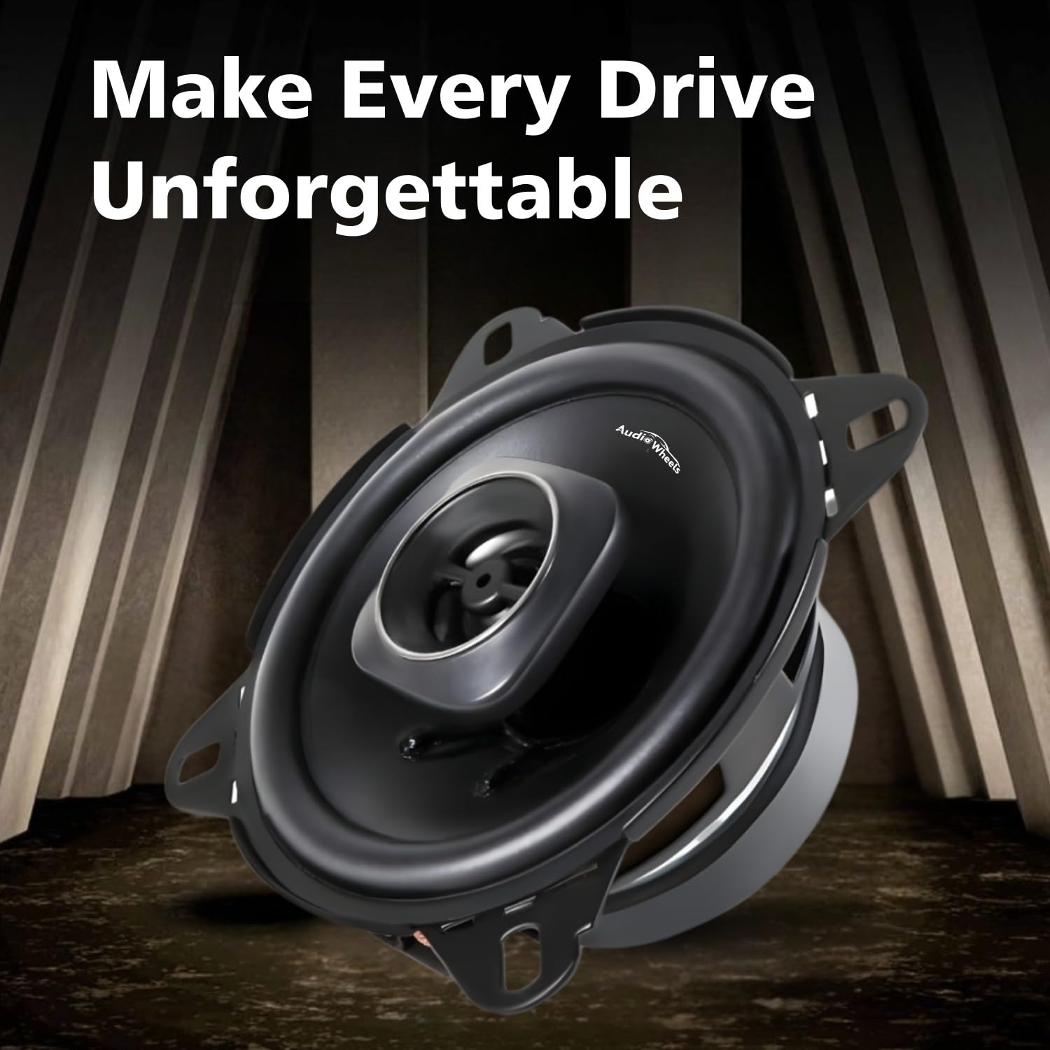 Audio Wheels 4 Inch Thunder Legend Car Speaker – 80W RMS, 375W Max | 26mm Voice Coil | Deep Bass | Rubber Edge PP Cone | 4Ω Impedance | High-Performance Sound Upgrade.