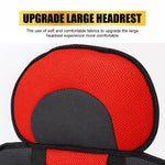 Audio Wheels Portable Foldable Baby Seat Cushion with Adjustable Shoulder & Back Straps, Universal Fit for Car, Bicycle, Stroller, Sofa & High Chair (Toddlers & Kids 6 Months-4 Years) (Red)