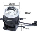 Audio Wheels 3 Inch LED Projector Fog Lamp with Cover - 120W, 6000K White | Dual-Beam | 12V/24V Fog Light for Car & Vehicle Modification | Compatible with Mahindra Bolero Neo & Scorpio
