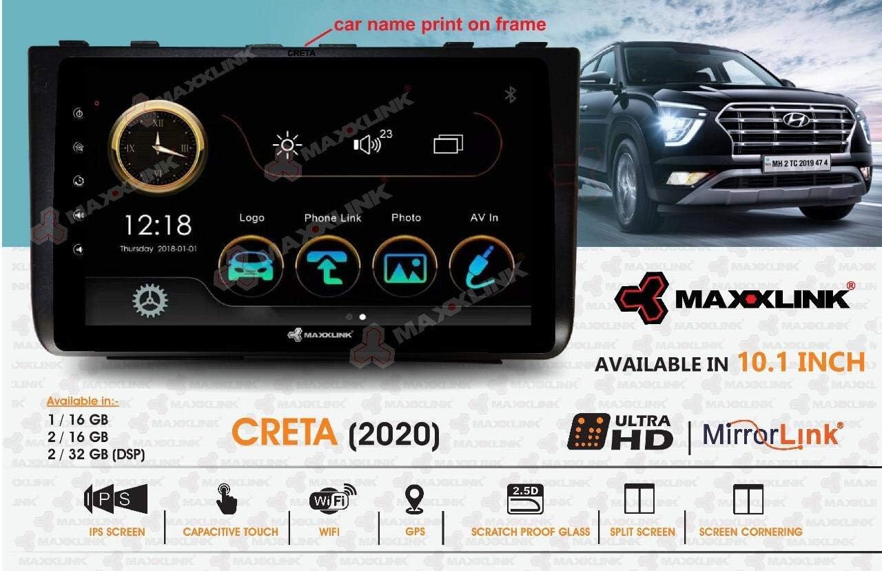 Audio Wheels ABS Plastic Material 9 inch Hyundai Car Stereo Frame with Wiring Suitable for Base Model Hyundai Creta 2020