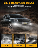 Audio Wheels 9005-110W Car Led Headlight Bulbs,16,000 Lumens Super Bright LED Headlight Conversion Kit for Cars 6000K Cool White Quick Installation Halogen Replacement, Pack of 2