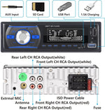 Audio Wheels Car Radio Bluetooth Single DIN Car Stereo Audio, MP3 Player Car Stereo 1 DIN with Bluetooth Handsfree/FM/Dual USB/TF/AUX/EQ/Quick Charge, with Wireless Remote Control (S-920)