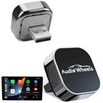 Audio Wheels Turbo Dock Wireless Car Play Adapter – Wireless Android Auto Adapter for Seamless Music Streaming & Hands-Free Calling with Plug & Play USB Receiver for Cars & Home Systems