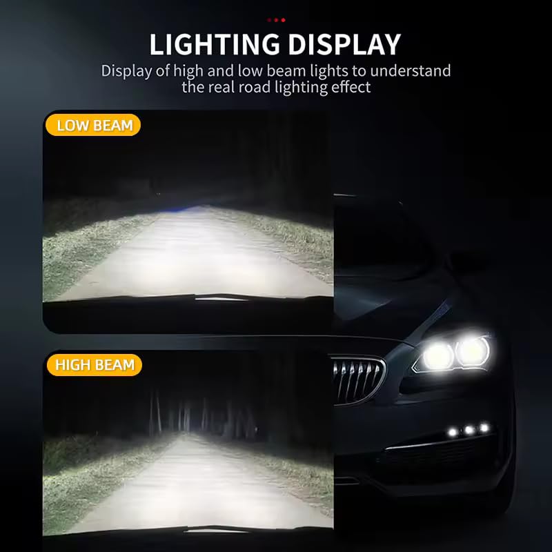 Audio Wheels H8/11-110W Car Led Headlight Bulbs,16,000 Lumens Super Bright LED Headlight Conversion Kit for Cars 6000K Cool White Quick Installation Halogen Replacement, Pack of 2