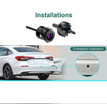 Audio wheels 1920x1080 Pixel AHD Backup Camera, Switcher Loop Cable, IP68 Waterproofing, Night-Vision car Reverse Camera compitable with Car Android Stereo. - Audio Wheels