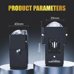 Audio Wheels 1.8" Square LED Fog Lamp | Single-Eye Projector | 6000K Cool White | 15,000 Lumens, 120W, IP68, 12V/24V - Fog Light for Cars & Vehicle Modification | Includes Mounting Assembly - Audio Wheels