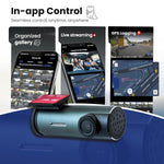 Audio Wheels12.0MP Full HD WiFi DVR Dashcam + 5V 0.4A Power, 1080p Video, 30 FPS, High-Sensitivity Low-Light Sensor, MIC Support, 128GB TF Card Storage, USB Connectivity,Android Compatibility.