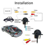 Audio Wheels Car Fisheye Dome Camera – 1080P HD Rearview, 170° Wide-Angle, Night Vision, AHD Backup & Parking Camera with Lane Departure Warning for Vehicle Safety.