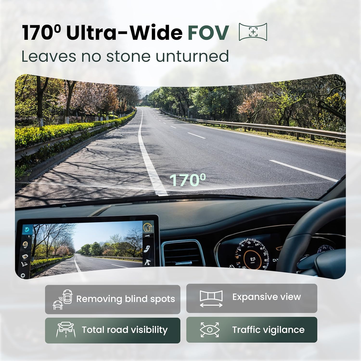 Audio Wheels 12.0MP Full HD WiFi DVR Dashcam + 5V 0.4A Power, 1080p Video, 30 FPS, High-Sensitivity Low-Light Sensor, MIC Support, 128GB TF Card Storage, USB Connectivity,Android Compatibility.
