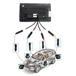 Audio Wheels Universal 360° 3D Bird View Car Security System - 1080P Full HD Surround Camera Kit with CMOS Sensor, Night Vision, Water-Resistant & Parking Assistant