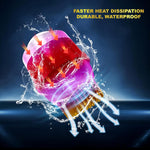 Audio Wheels 3 Inch LED Projector Fog Lamp with Cover - 120W, 6000K White (15000LM) with Blue Tint Film | 12V/24V Fog Light for Car & Vehicle Modification | For Hyundai Grand i10 Nios