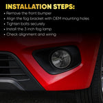 Audio Wheels 3 Inch Fog Lamp Mounting Cover/Bracket Kit - Car & Vehicle Fog Brackets | Direct Replacement Set | Compatible with Maruti Suzuki WagonR 2020