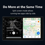 Audio Wheels Wireless CarPlay & Stereo Auto 9inch 1280P Car Android Display with Gorilla Glass  Android 13  TS-9 Processor  2GB & 32GB +Frame+HD Camera Included (Hyundai Fludic 2012)