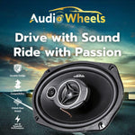 Audio Wheels 6x9 Robert Parker Car Speaker – 180W RMS / 780W Max Power | 30mm High-Efficiency Voice Coil | Deep Bass Output |Rubber Edge with PP Cone | 4Ω Impedance | Premium High-Performance Sound