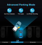 Audio Wheels 2-Way AHD Camera with 720P1080P Resolution, 12.8 Inch Image Sensor, 190° Lens Angle, Super Starry Night Vision, Wide Dynamic Range (95db), (-40°C to 85°C) (Front and Back Camera)