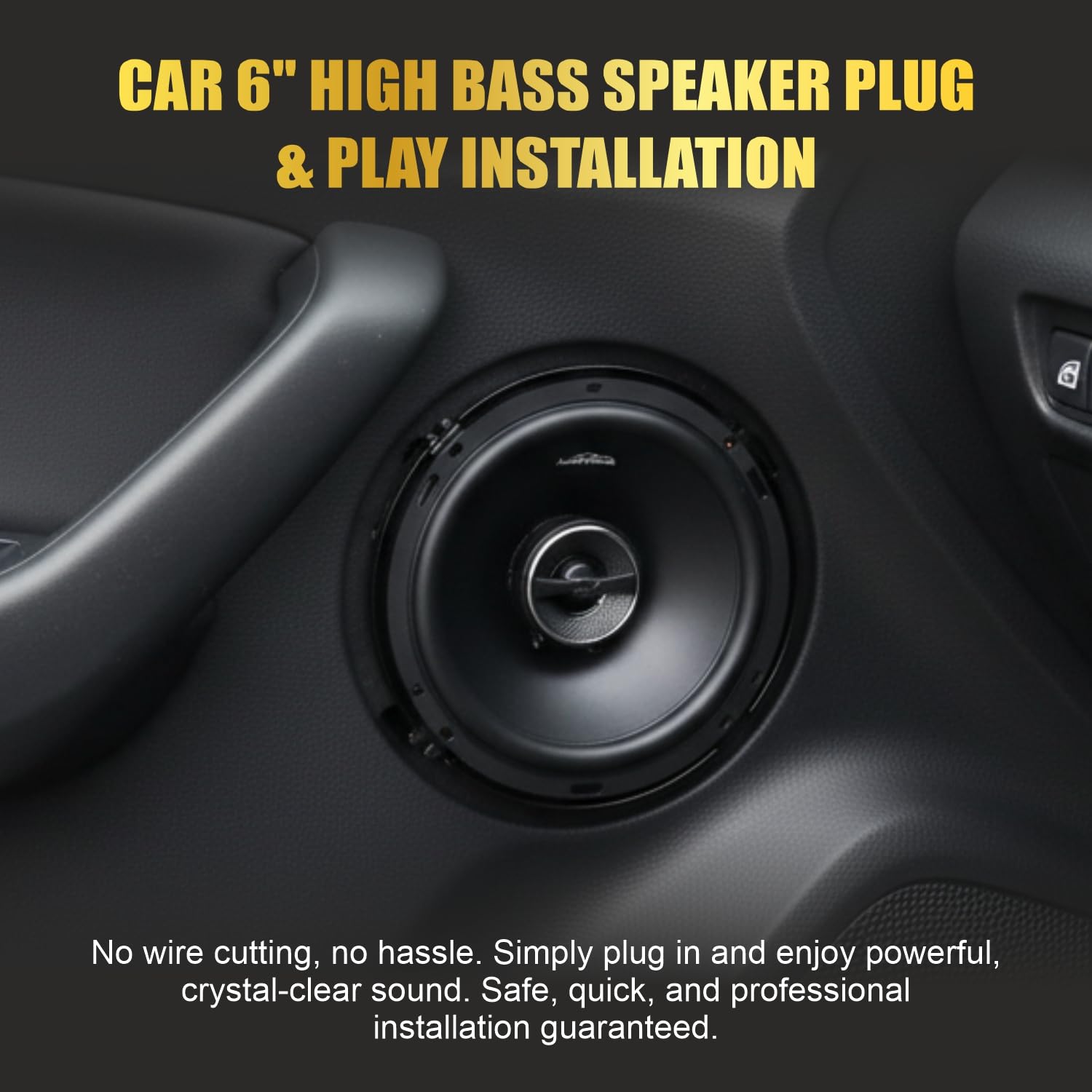 Audio Wheels 6 Inch Sonic Blast Car Speaker – 150W RMS / 400W Max | 26mm High-Performance Voice Coil | Deep Bass Output | Durable Rubber Edge with PP Cone | 4Ω Impedance | Premium Sound Upgrade for Cars