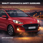 Audio Wheels 3 Inch Fog Lamp Mounting CoverBracket Kit - Car & Vehicle Fog Brackets  Direct Replacement Set  Compatible with Hyundai GRAND i10 NIOS