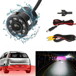 Audio Wheels Wide-Angle Night Vision Waterproof LED Bumper Reverse Parking Camera (8-LED) for Car  Car Back Camera