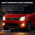 Audio Wheels 3 Inch Fog Lamp Mounting Cover/Bracket Kit - Car & Vehicle Fog Brackets | Direct Replacement Set | Compatible with Maruti Suzuki WagonR 2020