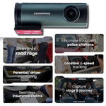 Audio Wheels12.0MP Full HD WiFi DVR Dashcam + 5V 0.4A Power, 1080p Video, 30 FPS, High-Sensitivity Low-Light Sensor, MIC Support, 128GB TF Card Storage, USB Connectivity,Android Compatibility.