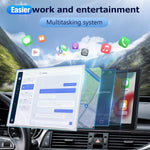 Audio Wheels CarPlay & Multimedia Auto 9-Inch 1280P HD Car Android Display | Android 13 | TS-9 Processor | 2GB RAM & 32GB ROM + AHD Camera Included. (9 Inch)