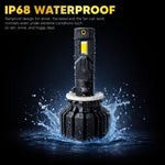 Audio Wheels Tri Colour LED Headlight H27 Single Beam 120W (15000LM) | 6000K/4300K/3000K | IP68 Waterproof Plug & Play Car Headlamp 12V/24V with Advanced Cooling