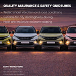 Audio Wheels 2 Fog Lamp Mounting CoverBracket Kit - Car & Vehicle Fog Brackets  Direct Replacement Set  Compatible with TATA NEXONPUNCHHARRIERCURVV