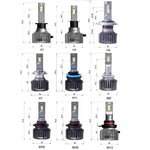 Audio Wheels H4 Car LED Headlight Bulbs, 110W 16,000 Lumens Super Bright LED Headlight Conversion Kit For Cars 6000K Cool White Quick Installation Halogen Replacement, Set Of 2