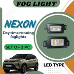 Audio Wheels LED Daytime Running Light DRL for Tata Nexon | Multi Color White/Yellow/Red/Blue | 15W LED | DC 12V Plug and Play | Energy Efficient