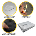 Audio Wheels Bonnet Damping Sheet for Car | Sound Proof Foam Insulation | 1cm Multi-Layer Acoustic Foam with Aluminium Foil & Butyl Rubber | Heat & Noise Reduction | 6 MM Thick Sheet | Pack of 1