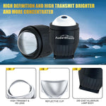 Audio Wheels 3 Inch LED Projector Fog Lamp for Car | 120W High Power | 6000K White (15,000 Lumens) | Universal Fit | Waterproof | 12V/24V Vehicle Modification Fog Light