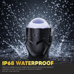 Audio Wheels AWLP-16 Tri-Color LED Projector Fog Lamp  200W High-Intensity  3000K Yellow  4500K Warm White  6000K White  Premium Metal Housing  1-Year Warranty