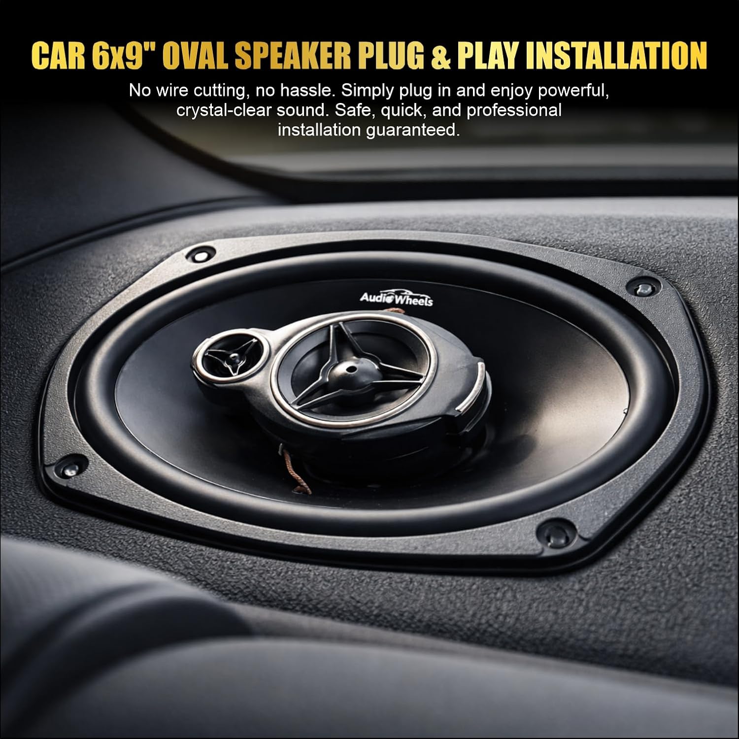 Audio Wheels 6x9 Robert Parker Car Speaker – 180W RMS / 780W Max Power | 30mm High-Efficiency Voice Coil | Deep Bass Output |Rubber Edge with PP Cone | 4Ω Impedance | Premium High-Performance Sound