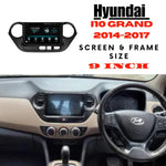 Audio Wheels Wireless CarPlay & Stereo Auto 9 Inch 1280P Car Android Display with Gorilla Glass | Android 13 | TS-9 Processor | 2GB & 32GB +Frame+HD Camera Included (Hyundai i10 Grand)