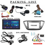 Audio Wheels Wireless CarPlay & Stereo Auto 9inch 1280P Car Android Display with Gorilla Glass | Android 13 | TS-9 Processor | 2GB & 32GB-Frame Included-AHD Camera (Hyundai Verna 2017+)