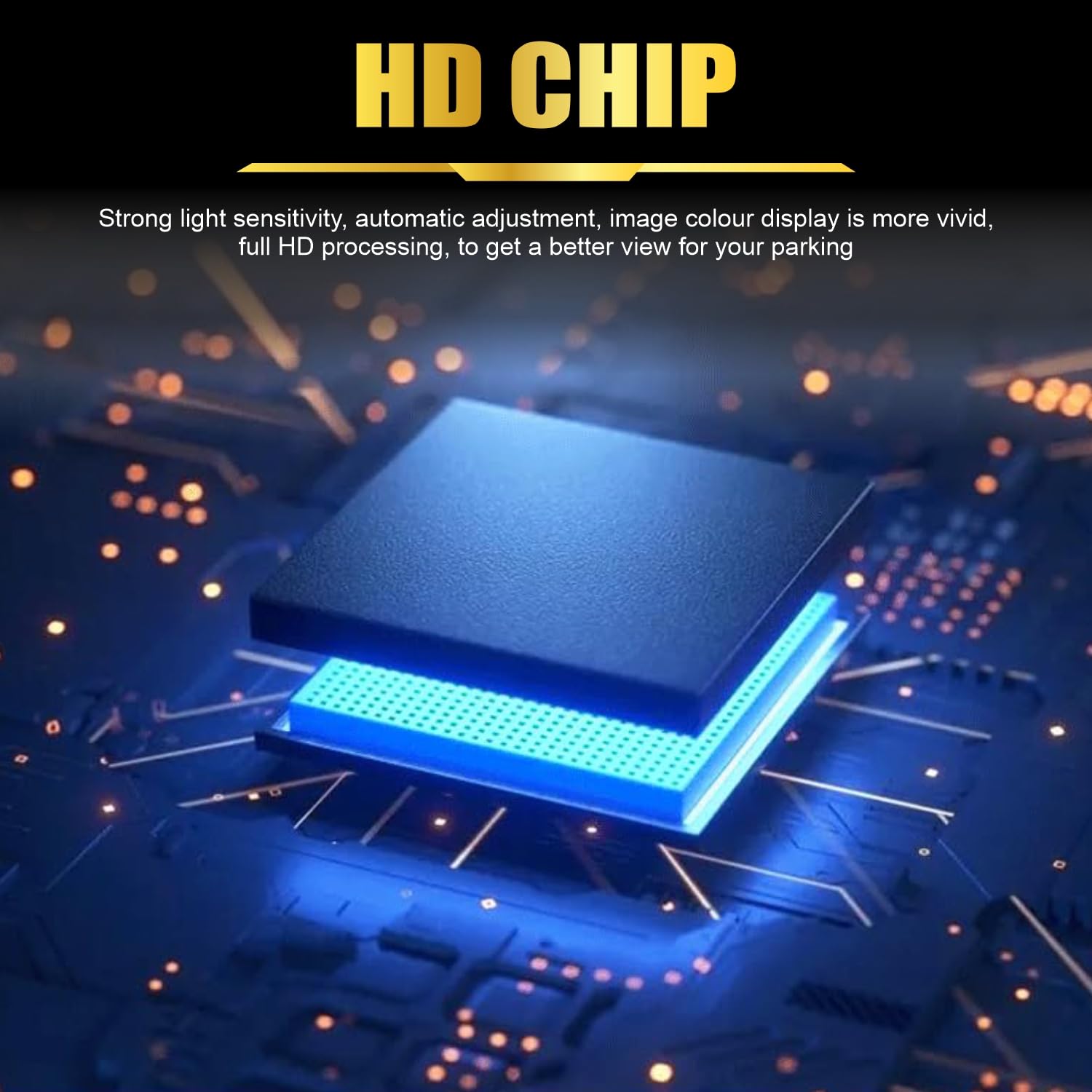 Audio Wheels Universal 360° 3D Bird View Car Security System - 1080P Full HD Surround Camera Kit with CMOS Sensor, Night Vision, Water-Resistant & Parking Assistant