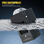 Audio Wheels 1.8 Square LED Fog Lamp Single-Eye Projector 6000K Cool White 15,000 Lumens, 120W, IP68, 12V24V - Fog Light for Cars & Vehicle Modification Includes Mounting Assembly - Audio Wheels