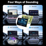 Audio Wheels Wireless CarPlay & Stereo Auto 9 Inch 1280P Car Android Display with Gorilla Glass | Android 13 | TS-9 Processor | 2GB & 32GB +Frame+HD Camera Included (Hyundai i10 Grand)